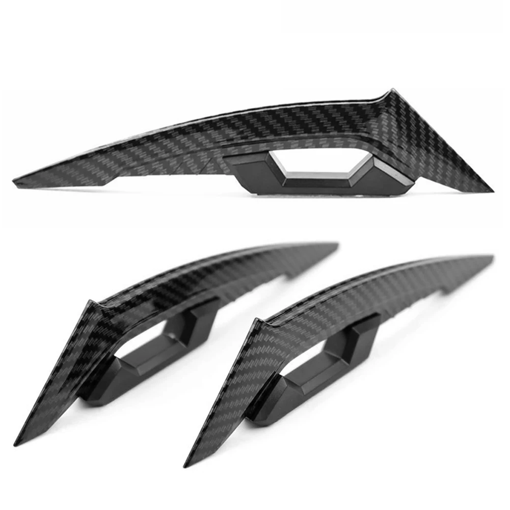 2Pcs Motorcycle Side Wings Aerodynamic Dynamic Spoiler Wings Body Trim Sticker Fairing Air Deflectors Exterior Accessories