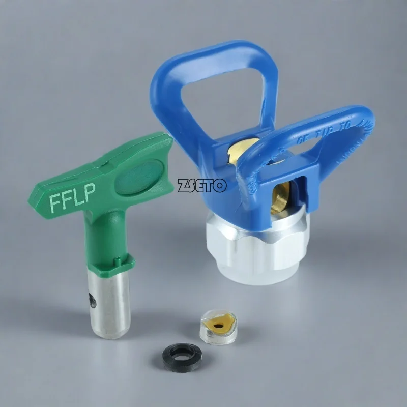 LP Set Airless Tips Nozzle 1-5 Series suit Low Pressure With 7/8 Nozzle Guard For Wagner Airless Paint Spray Sprayer Gun tools