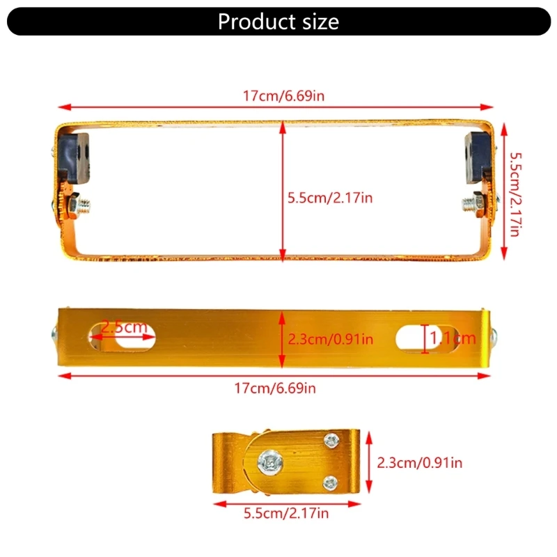Customizable License Plate Mount Versatile Motor Scooter License Plate Frame