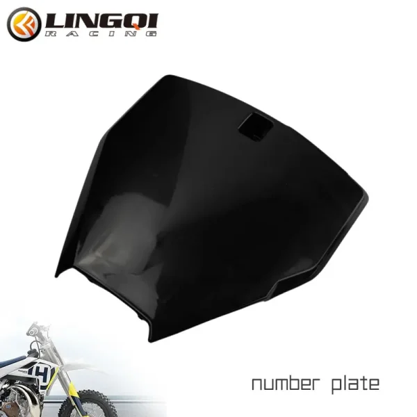 LESQUE Pit Dirt Bike Front Number Plate Fairing Body Kit Parts Fender For Chinese Husqvarna 50 Off Road Scooter Accessories