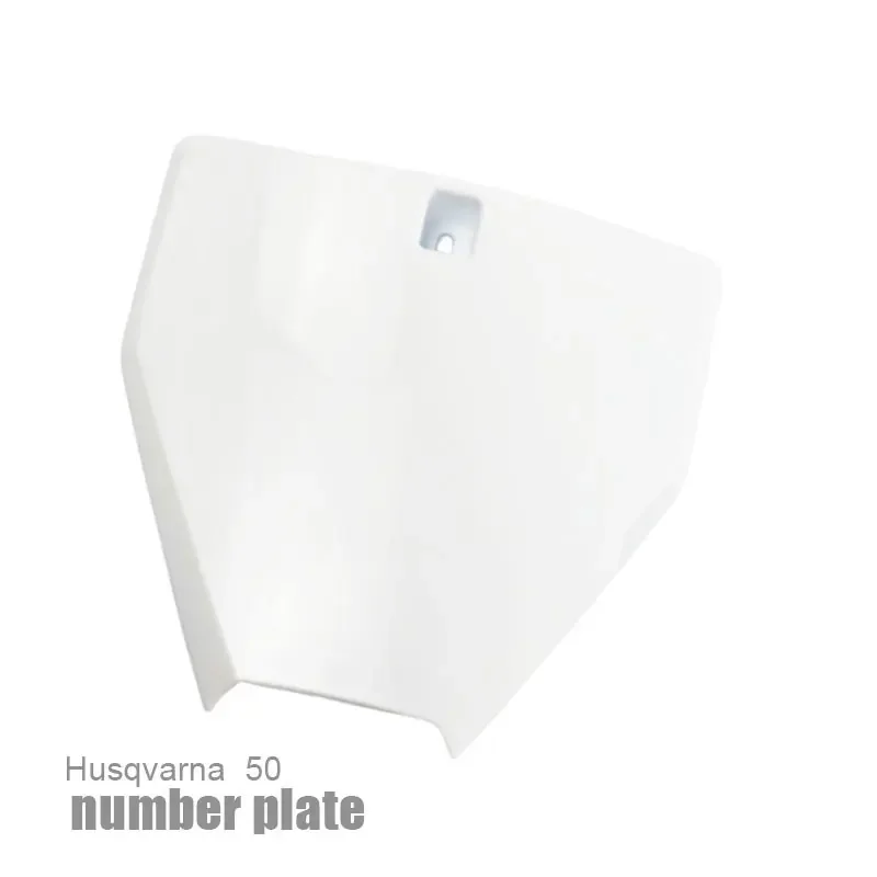 LESQUE Pit Dirt Bike Front Number Plate Fairing Body Kit Parts Fender For Chinese Husqvarna 50 Off Road Scooter Accessories