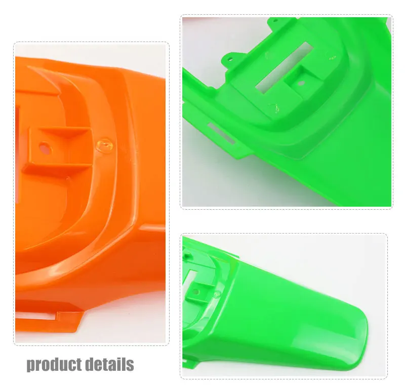 LINGQI CRF50 Rear Fender Motorcycle Pit Dirt Bike Mudguard Mud Guard Plastic Body Cover for  CRF 50 Protection Accessories