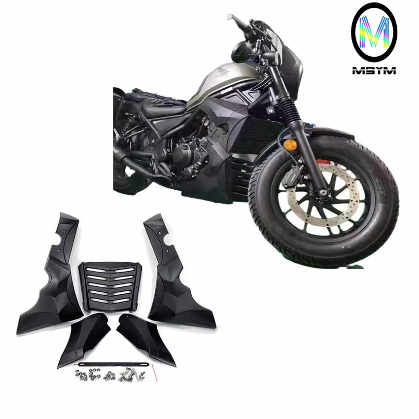 CMX300 CMX500 Side Cover Cowl Fairing Belly Pan Fender Under Body Frame Black for Honda Rebel CMX 300 500 2017 18 2019 2020 2021