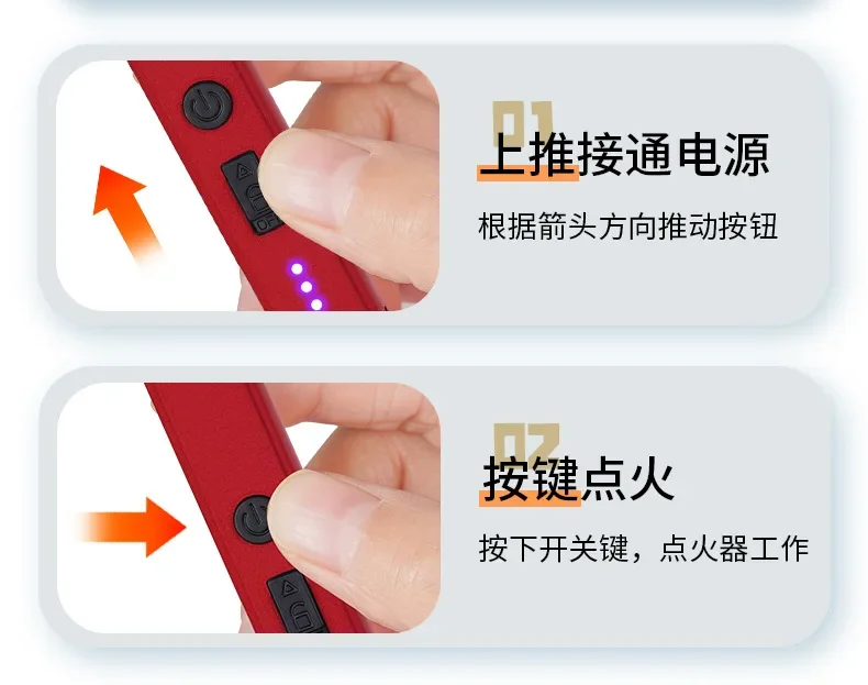 HOT Windproof Pulse Arc Ignition Electronic Lighter Safety Lock Battery Display Outdoor BBQ Kitchen Igniter USB Electric Lighter