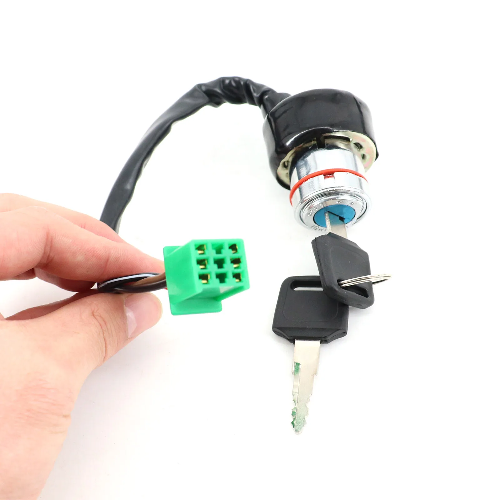 Universal Motorcycle Part 6 Wire Electric Ignition Switch Lock Key For Most Dirt Bike ATV UTV