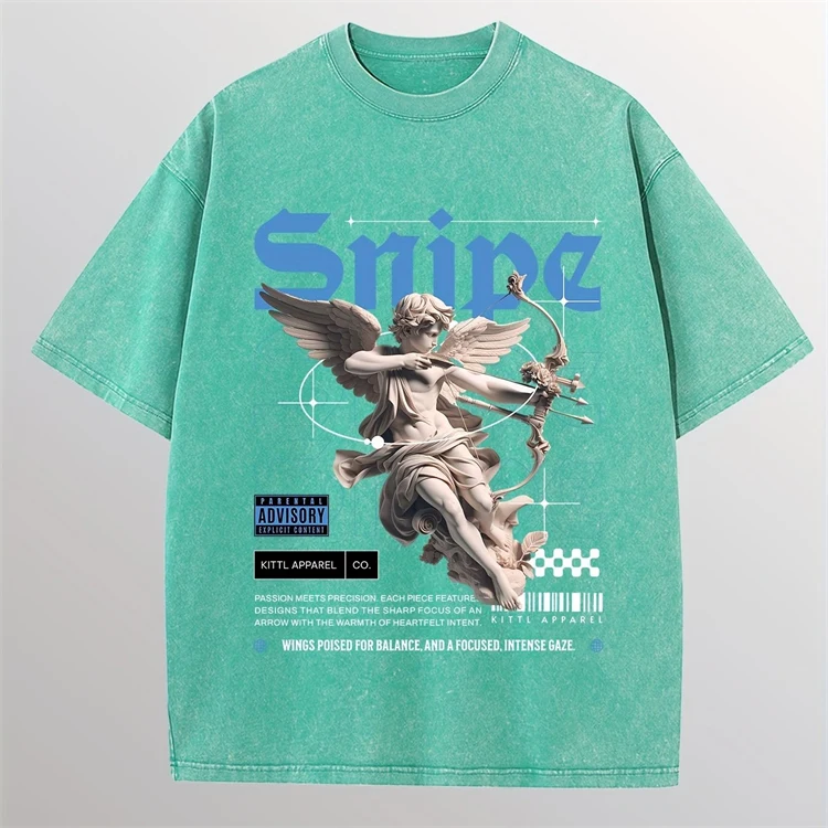 Unisex Vintage Streetwear Oversized Drop Shoulder Tee Solid Cotton Acid Wash Hip Hop T-Shirt Men's Baggy Relaxed Fit Casual Tops