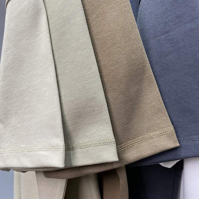 MAQVOB Free Shipping EU US Size Top Quality High Street Heavyweight 385G Drop Shoulder Tee Shirt Oversize Short Sleevet T-shirt