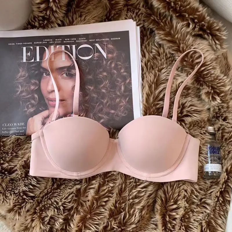 Seamless Bras For Women Underwear Push Up Bra 1/2 Cup Bralette Comfort Soft Invisible Brassiere Non-wire Simple Sexy Lingerie
