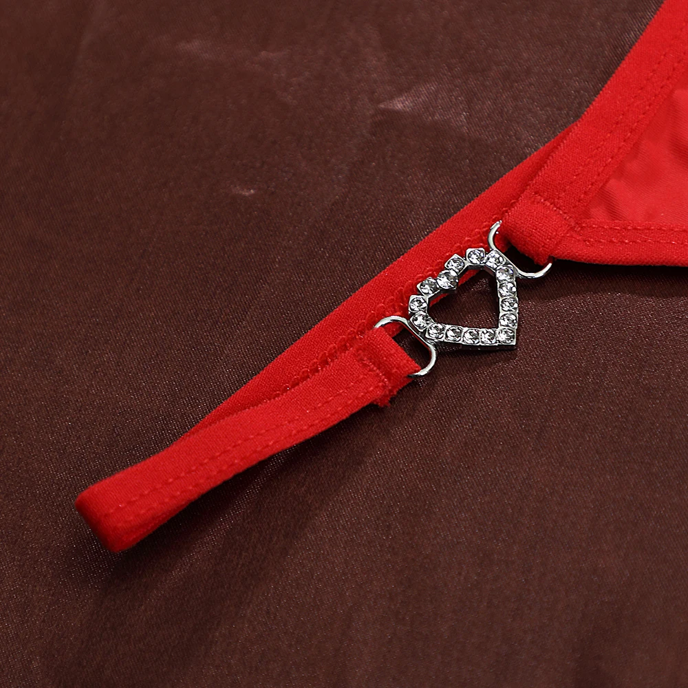 Women Sexy Thongs Low Rise  G-string Heart Decoration Bikini   Intimate Lingerie T-Back New Fashion  Crotch Panties