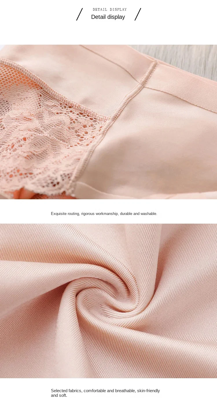 Set/lot Seamless WomenComfort Lace Briefs  Hollow Out Panties Set Underwear Low Rise Female Sport Panty Soft Lady Lingerie Sexy