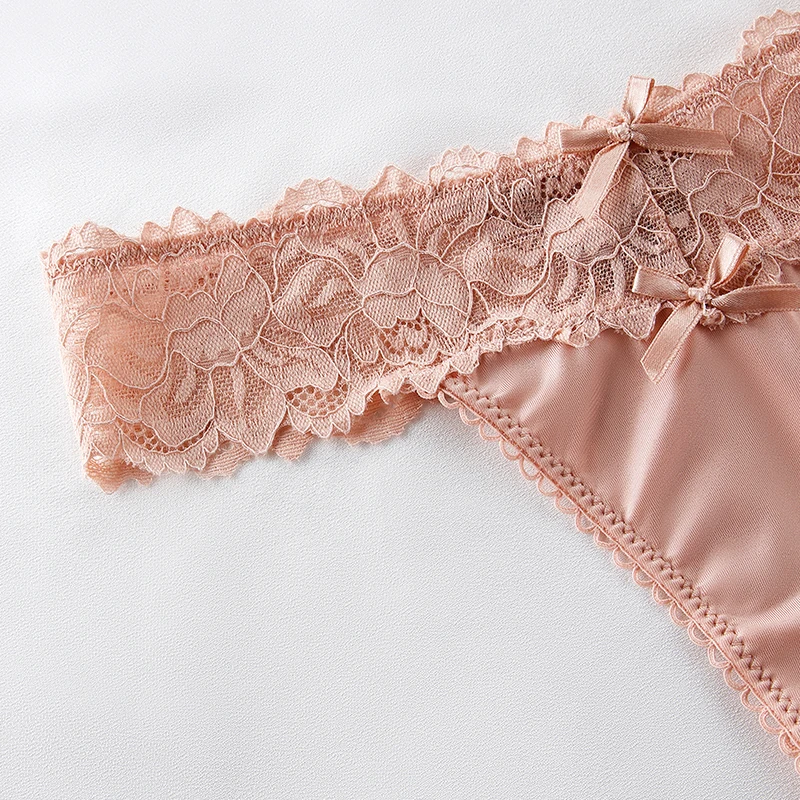 BANNIROU 1Pcs Sexy Underwear For Woman Solid Soft Lace Female Panties Thongs Intimates