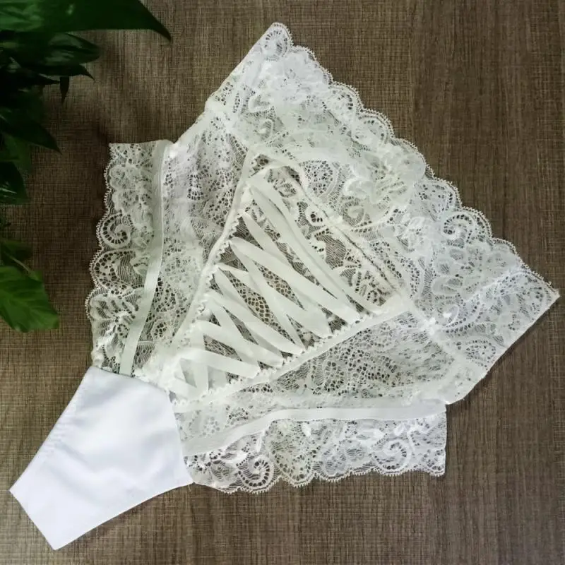 Sexy Lace Panties Women high-waist thongs hollow underwear lingerie Knickers Floral Lingerie Briefs Underpants S-3XL plus size