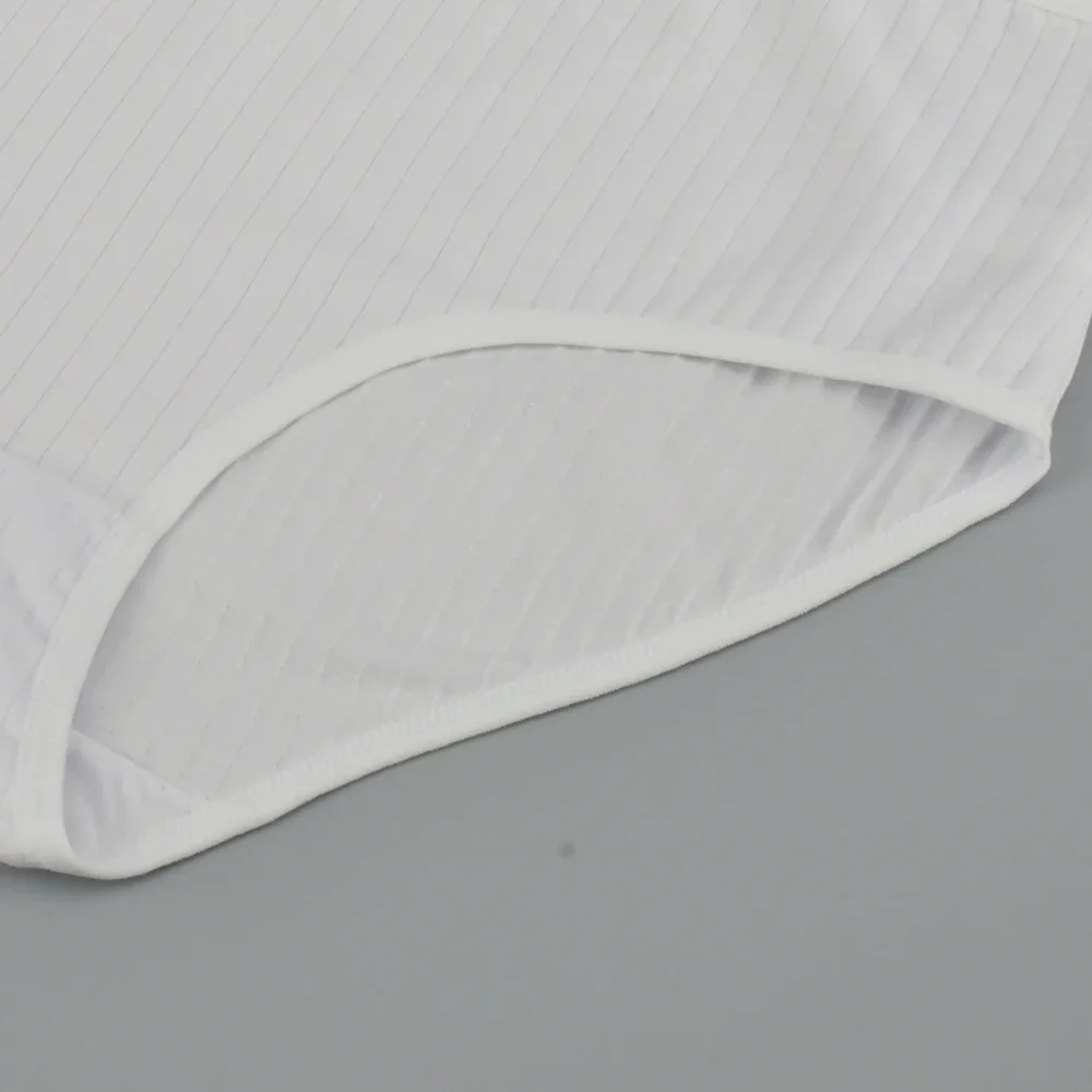 Soft High Waist Cotton Panties Underwear For Women Breathable Plus Size Woman Briefs Female Lingerie Underpants Panty Striped