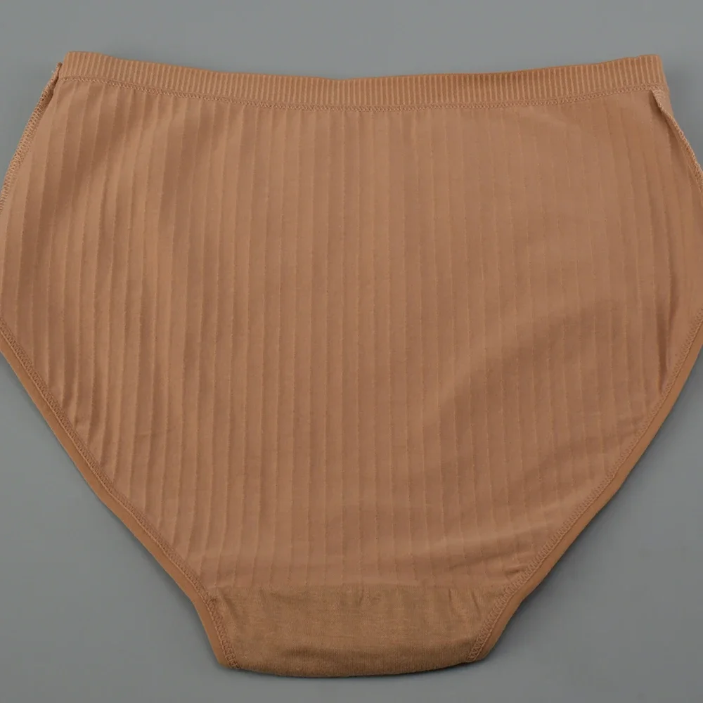 Soft High Waist Cotton Panties Underwear For Women Breathable Plus Size Woman Briefs Female Lingerie Underpants Panty Striped