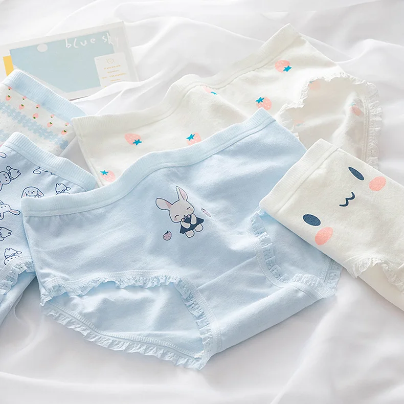 M-XL Cotton Panties Lovely Girl Lace Underpants Women's Traceless Comfort Briefs Women's Underwear Panty Sexy Lingerie