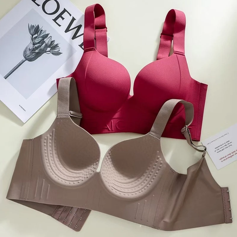 New Scarless Large Size Underwear for Women with Large Breasts and Small Thin Styles for Secondary Breast Adjustment Bra