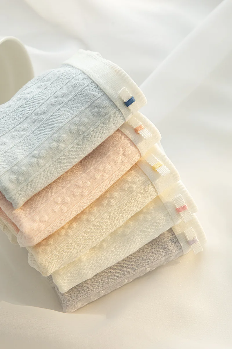 M-XL Women's Cotton Underwear Sexy Lace Panties Girls' Solid Comfort Briefs Mid Waist Seamless Underpants Female Lingerie