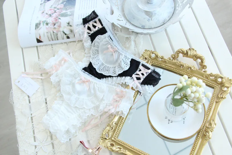 Japanese Girls Kawaii Lace Panties Modal Comfortable Cotton Shorts Women's Underwear Ladies Sexy Lingerie Lolita