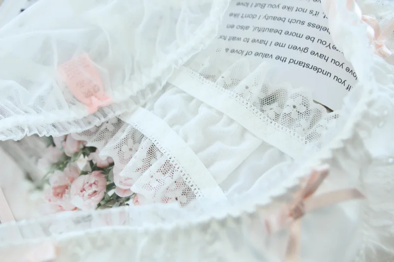 Japanese Girls Kawaii Lace Panties Modal Comfortable Cotton Shorts Women's Underwear Ladies Sexy Lingerie Lolita