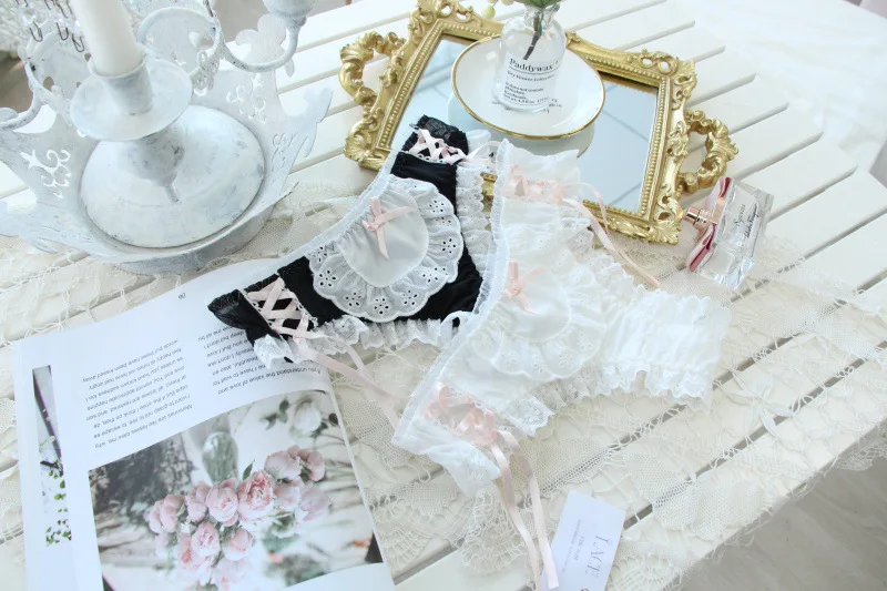 Japanese Girls Kawaii Lace Panties Modal Comfortable Cotton Shorts Women's Underwear Ladies Sexy Lingerie Lolita