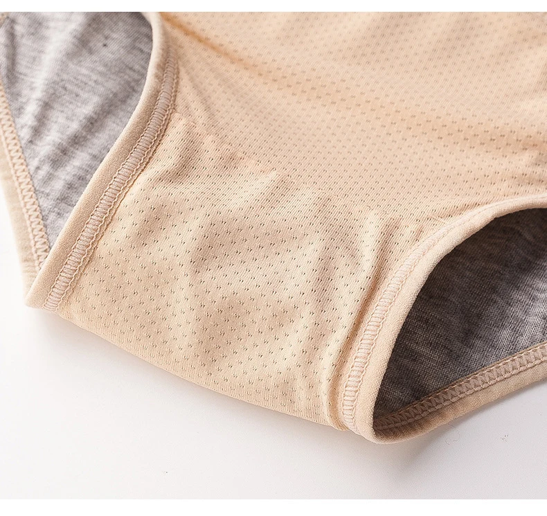 1pcs Women's Physiological Briefs Girl Menstrual Panties Ladies Period Leak Proof Panty Mid Waist Ice Silk Underwear