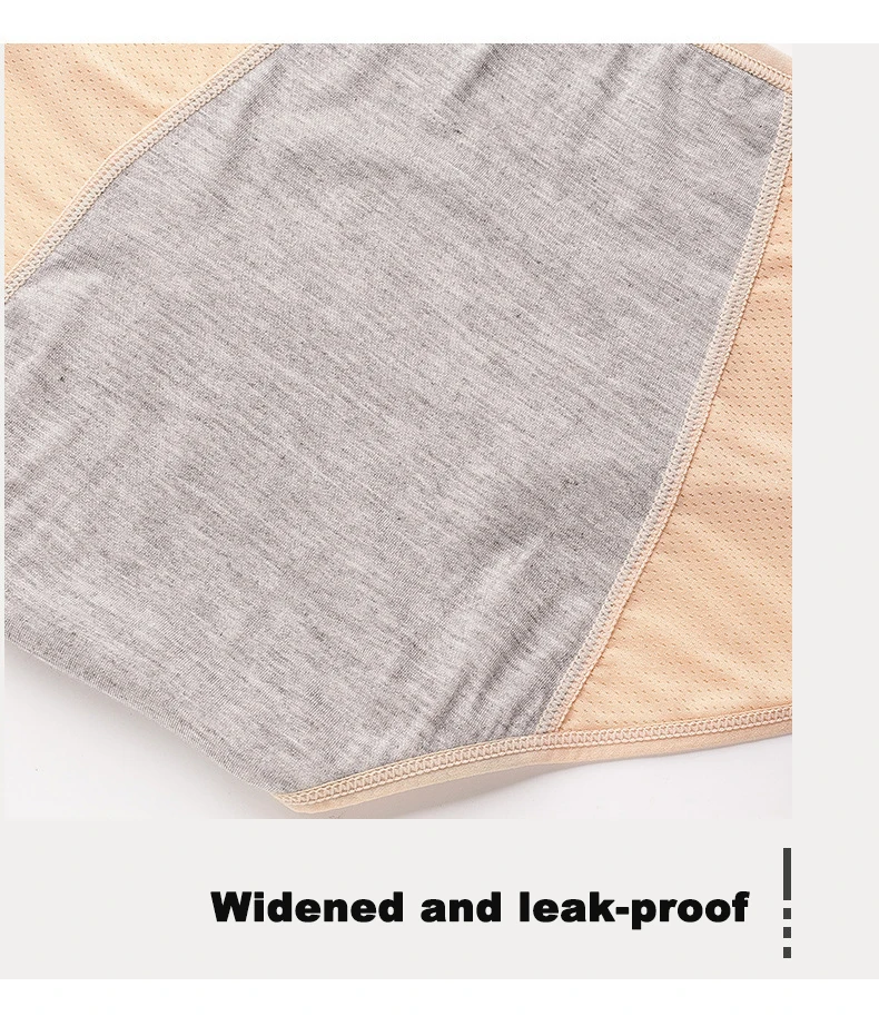 1pcs Women's Physiological Briefs Girl Menstrual Panties Ladies Period Leak Proof Panty Mid Waist Ice Silk Underwear