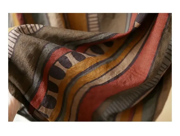 Ethnic Vintage Shirts For Women Long sleeve Top Cotton Linen Shirt Blouse Plus Ladies Loose Casual