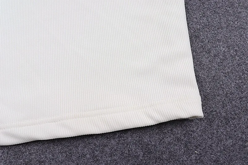 White Halter Sexy Backless Tank Tops for Women Streetwear 2024 Sleeveless Ribbed Knit Vest Top Cropped Feminino