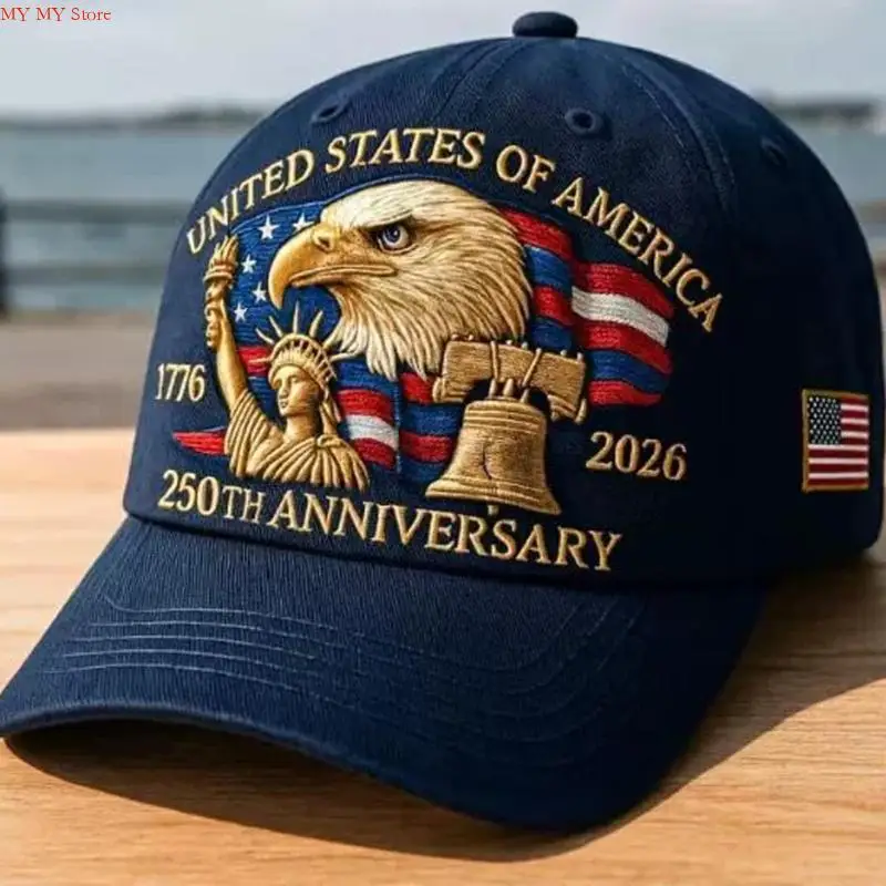 United States 250th Anniversary Hat Printed Baseball Cap Secure and Comfortable Fit Men Women Powerful Symbolism