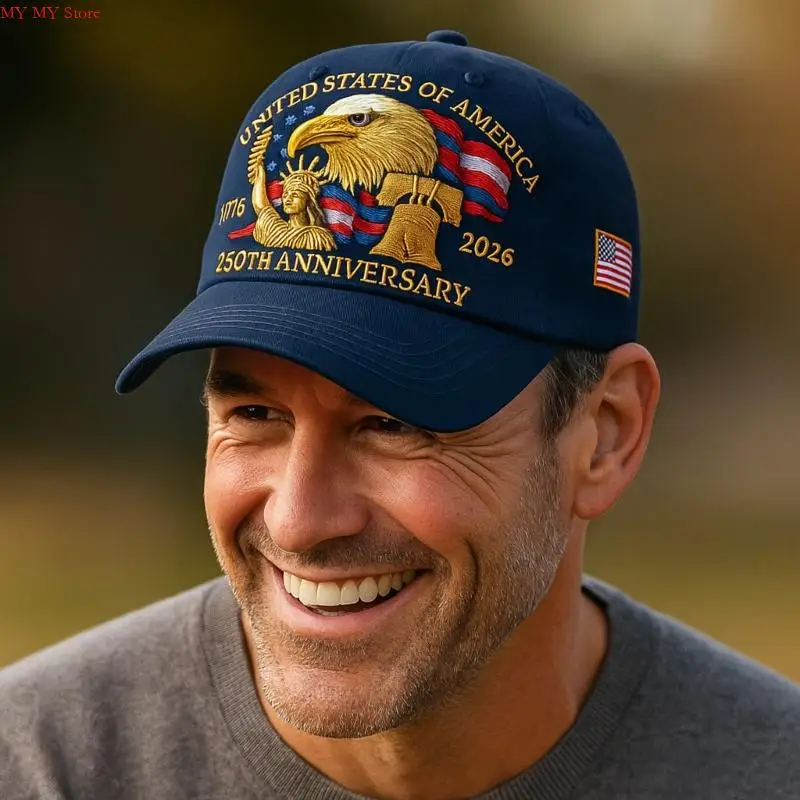 United States 250th Anniversary Hat Printed Baseball Cap Secure and Comfortable Fit Men Women Powerful Symbolism
