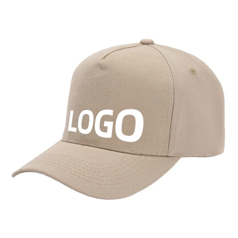 Custom Brand Diy Logo Baseball Cap For Men And Women Plain Blank Print 5 Panel Sport Hat Basic Gorras adjustable peaked cap