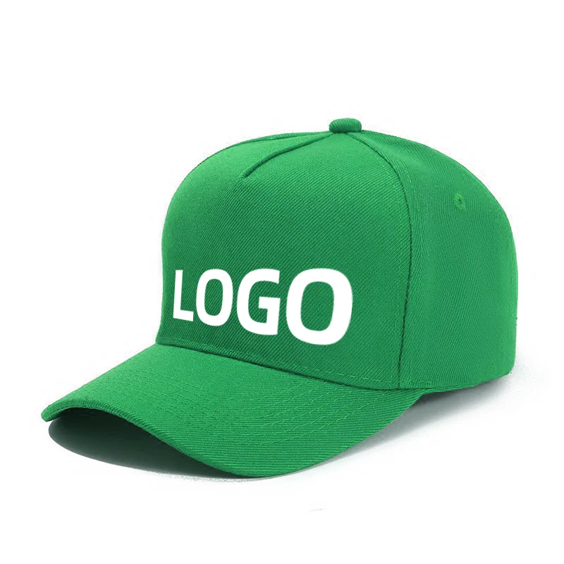 Custom Brand Diy Logo Baseball Cap For Men And Women Plain Blank Print 5 Panel Sport Hat Basic Gorras adjustable peaked cap
