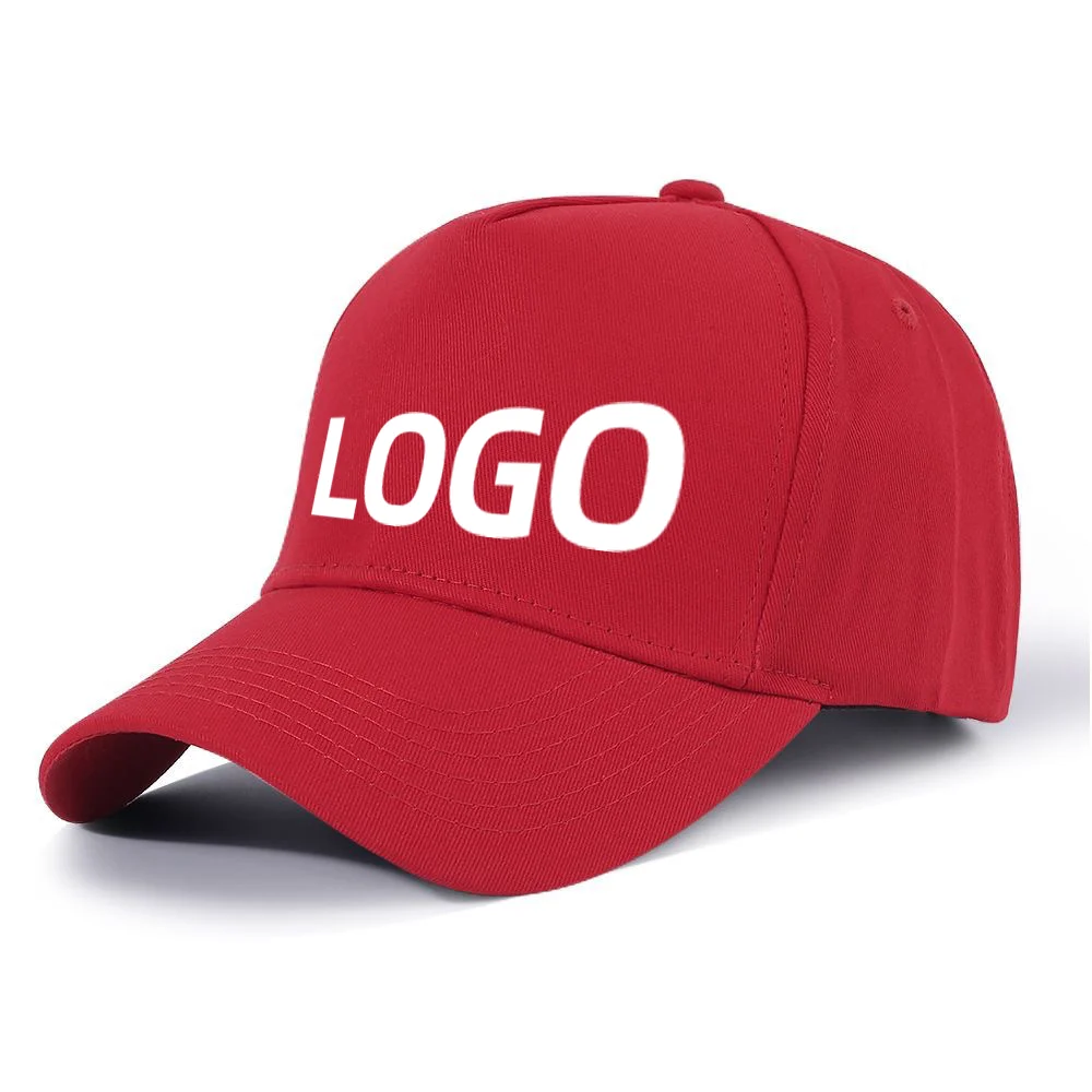 Custom Brand Diy Logo Baseball Cap For Men And Women Plain Blank Print 5 Panel Sport Hat Basic Gorras adjustable peaked cap