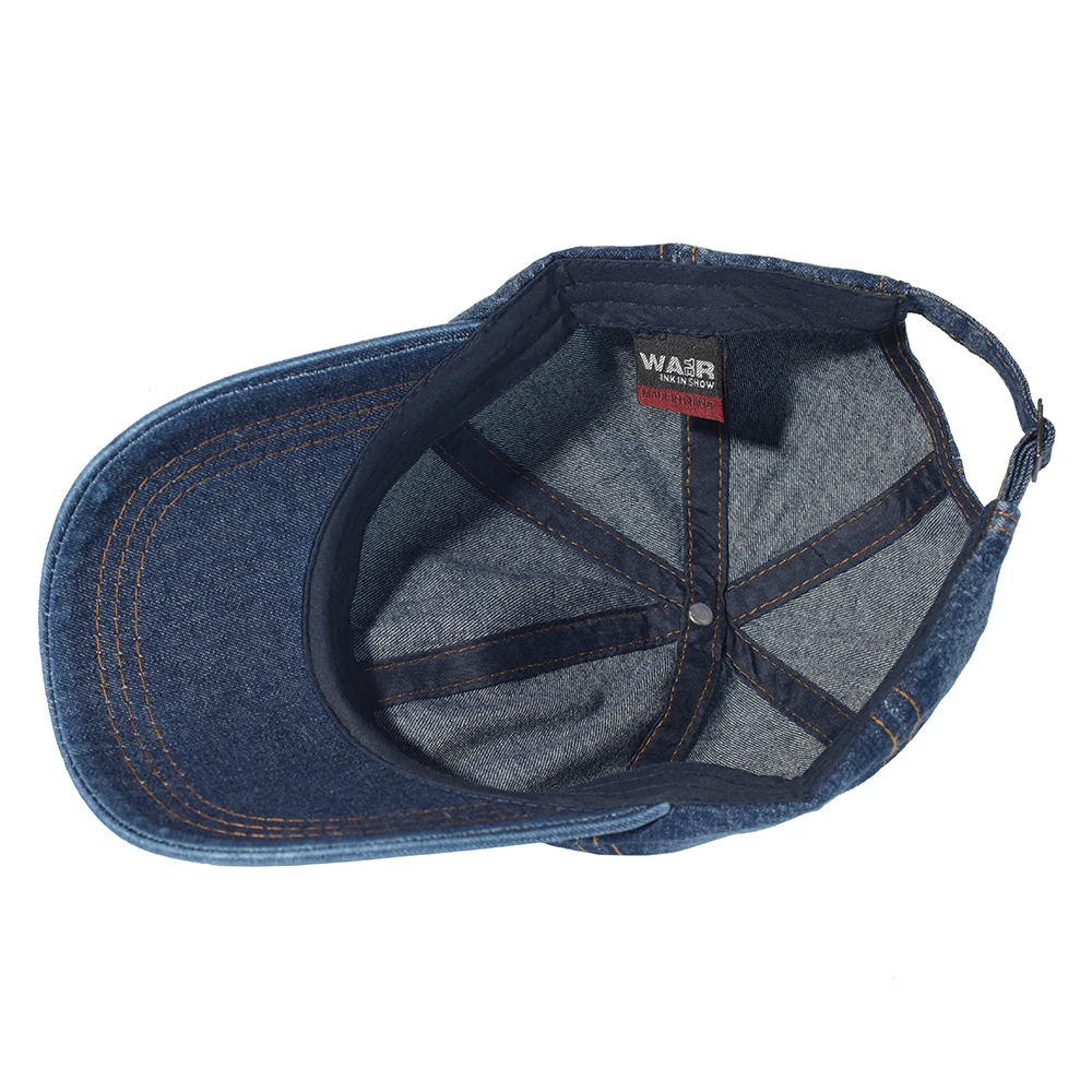 Vintage Washed Cotton Baseball Cap Men Women Denim Dad Hat Adjustable Trucker Style Low Profile