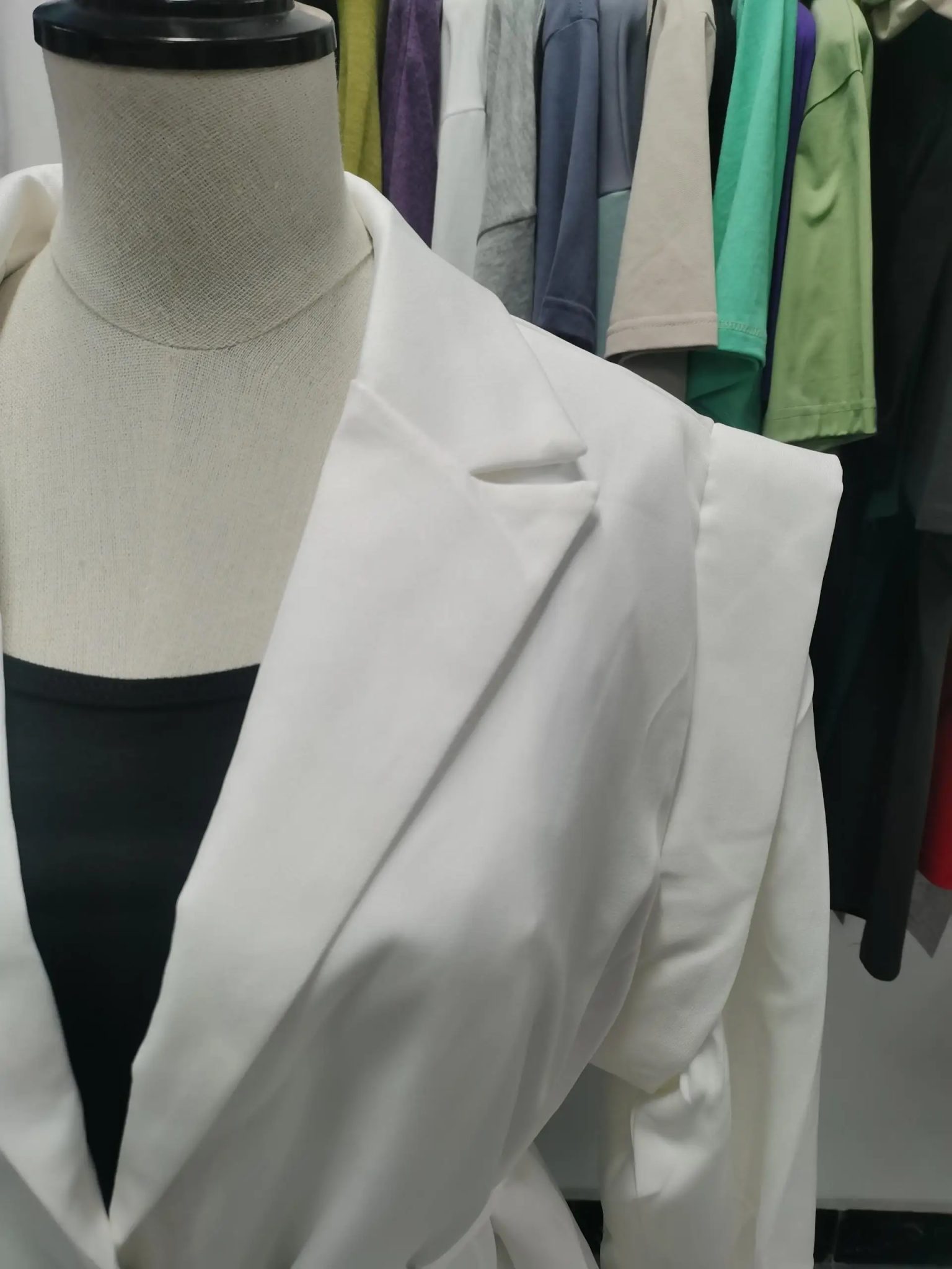 Phantasy Elegant Commuter Waist Lace-Up Shoulder Padded Suit Jacket Women's High-End Sense Pure Color Casual Style Suit Jacket