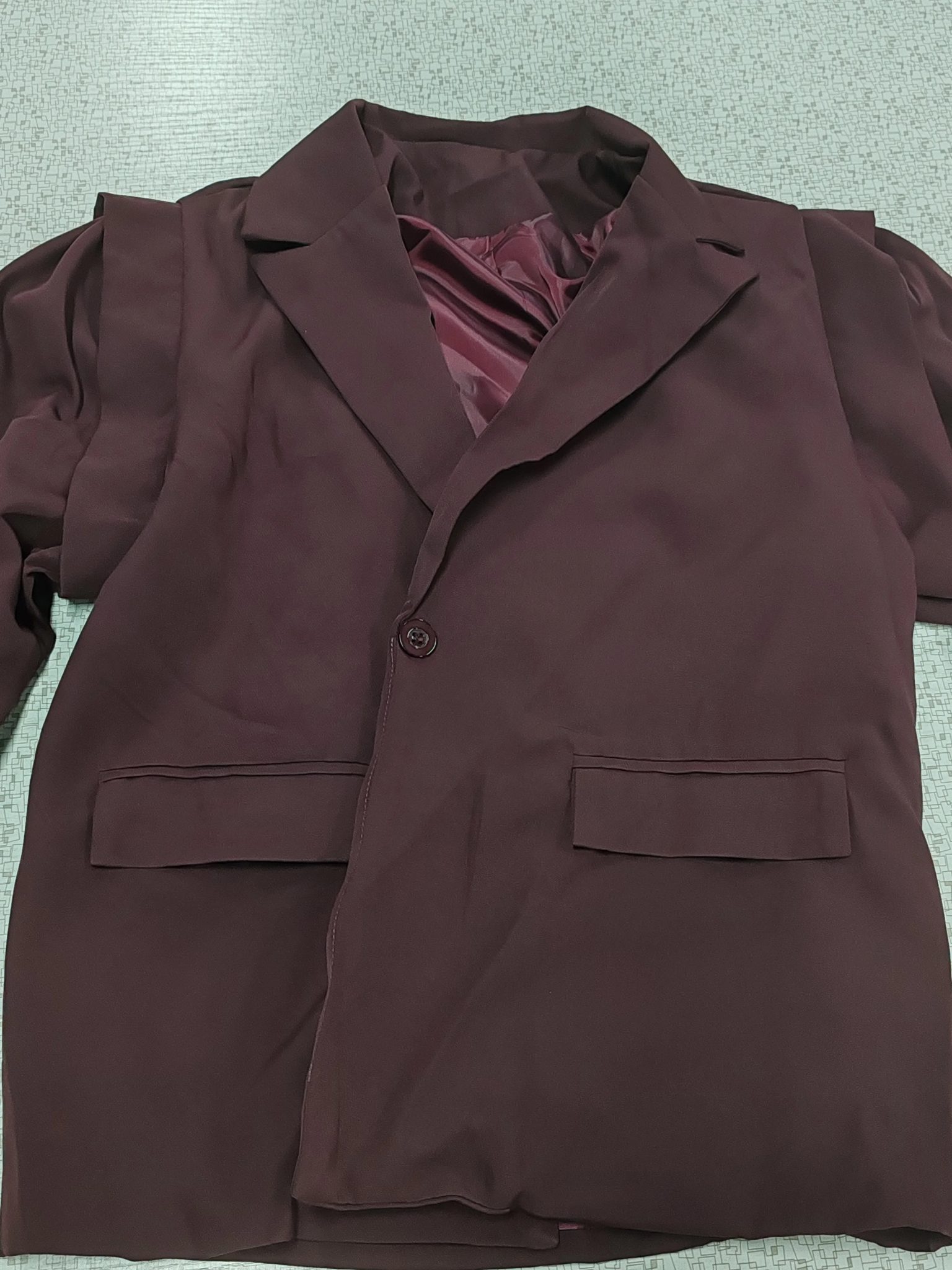 Phantasy Elegant Commuter Waist Lace-Up Shoulder Padded Suit Jacket Women's High-End Sense Pure Color Casual Style Suit Jacket