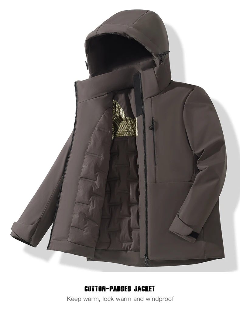 LNGXO Warm Fleece Jacket Men Women Waterproof Windproof Winter Coat Unisex Outdoor Hiking Camping Skiing Climbing Windbreaker