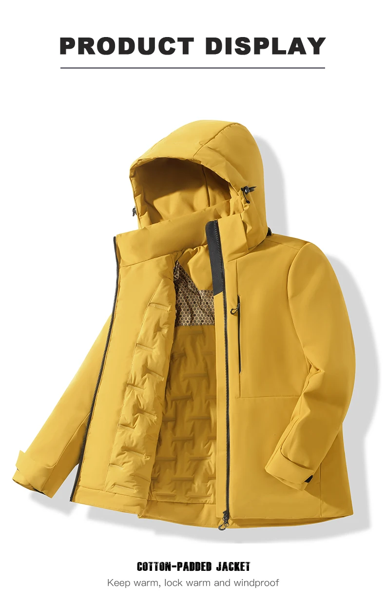 LNGXO Warm Fleece Jacket Men Women Waterproof Windproof Winter Coat Unisex Outdoor Hiking Camping Skiing Climbing Windbreaker