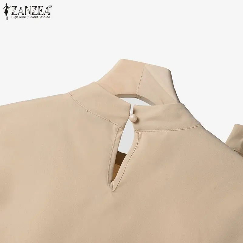 Elegant Women OL Work Wide Leg Trousers Suits Solid  Tracksuit 2024 ZANZEA Summer Sleeveless Blouse Casual Pants Sets 2PCS