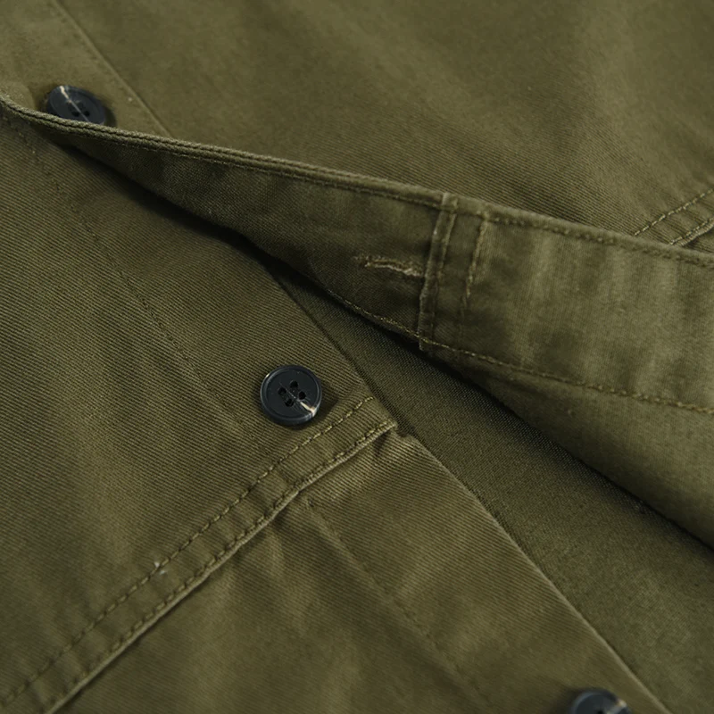 Casual Safari Style Outdoor Short Sleeve Shirt for Men Summer New Turn-down Collar Tops 100% Cotton Men's Clothing