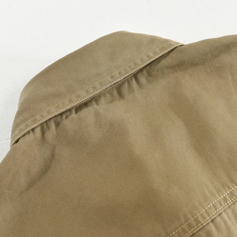 Casual Safari Style Outdoor Short Sleeve Shirt for Men Summer New Turn-down Collar Tops 100% Cotton Men's Clothing