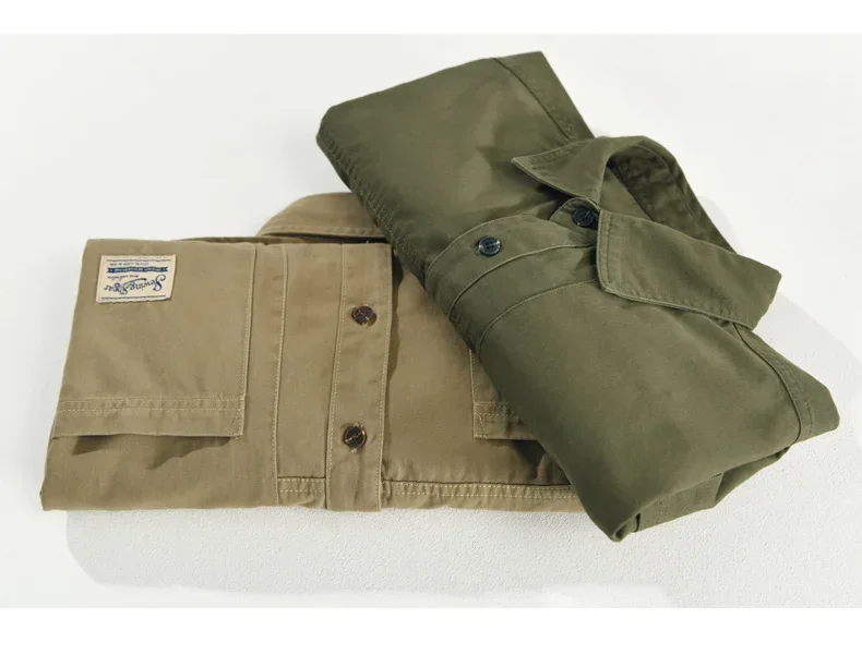 Japanese Fashion Men Cargo Shirt Summer Streetwear Loose Shirts Casual Double Pockets Tops 100% Cotton Short Sleeve Mens Shirts Japanese Fashion Men Cargo Shirt Summer Streetwear Loose Shirts Casual Double Pockets Tops 100% Cotton Short Sleeve Mens Shirts