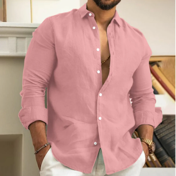 Stay Cool and Stylish: Men's Cotton Linen Shirts for Effortless Elegance