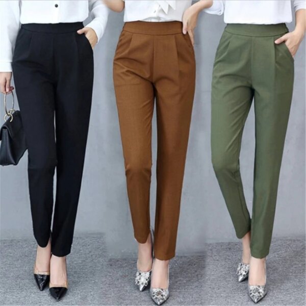 Flatter Your Figure: High Waist Stretch Pants for Women - Effortless Style with Unmatched Comfort!