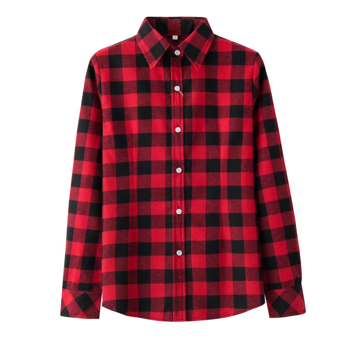 Chic Comfort: Flannel Shirt Blusas - Elevate Your Wardrobe with Lady Elegant Tops for Effortless Style and Comfort!