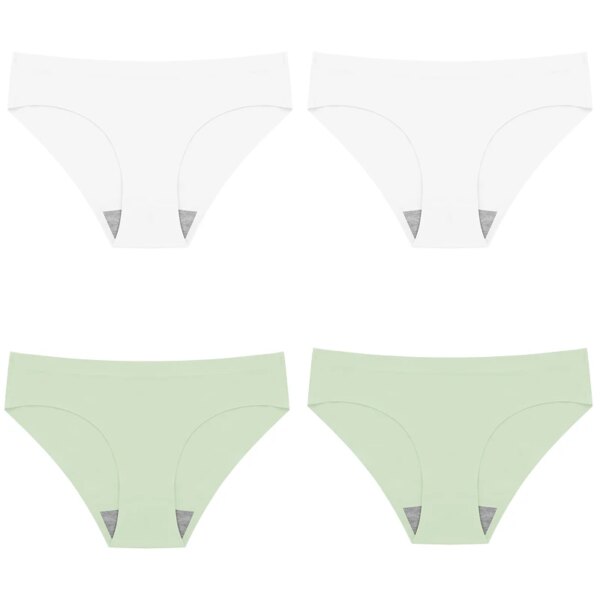 Indulge in Luxury: Explore Our 4PCS Set of Silky Women's Panties for Ultimate Comfort and Elegance!