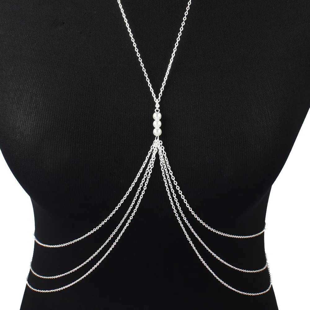 New Women Multi-layer Alloy Electroplating Body Chain Fashion Classic All-in-one Chain Body Chain BD7019