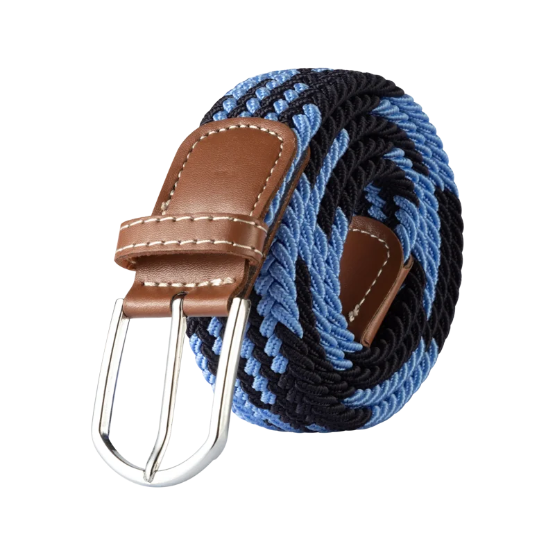 107/120/130cm UNISEX Casual Knitted Pin Buckle Women Belt Woven Canvas Elastic Expandable Braided Stretch Jeans Belts for Men