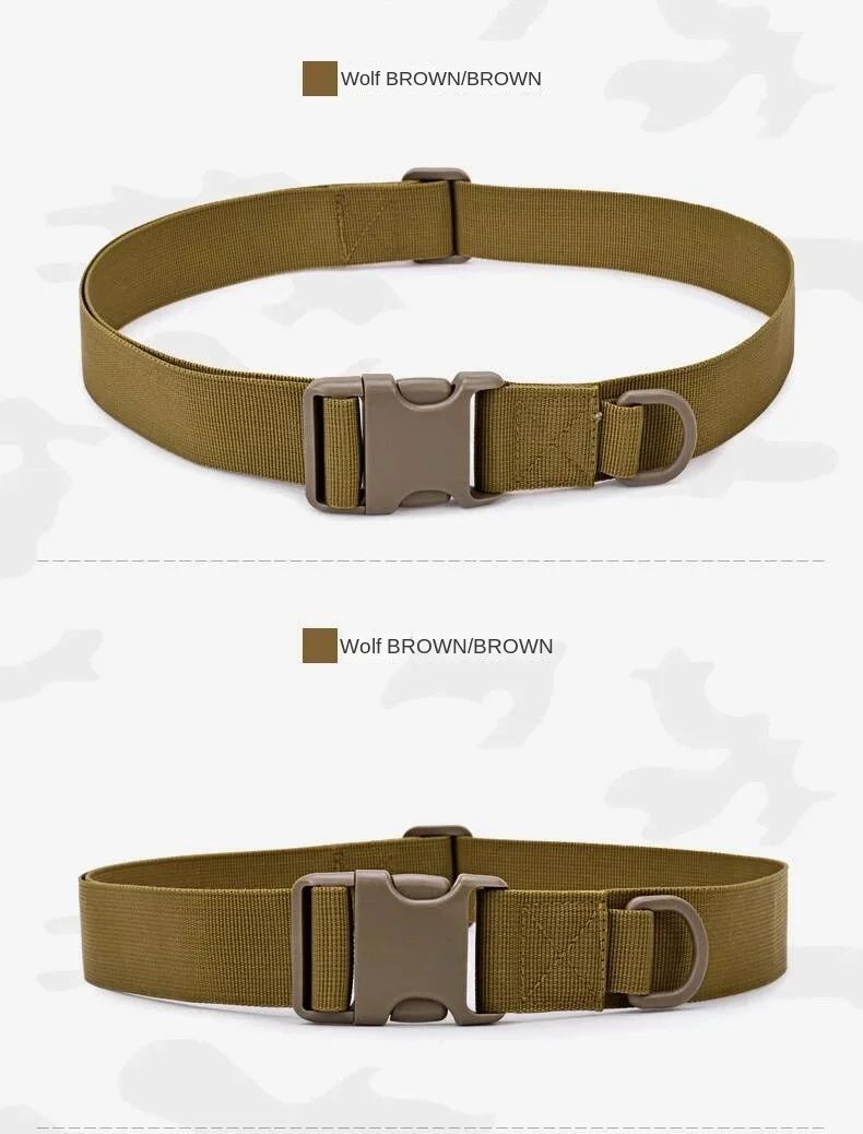 Army Style Combat Belts Quick Release Tactical Belt Fashion Black Men Canvas Military Waistband Outdoor Hunting Cycling 125cm