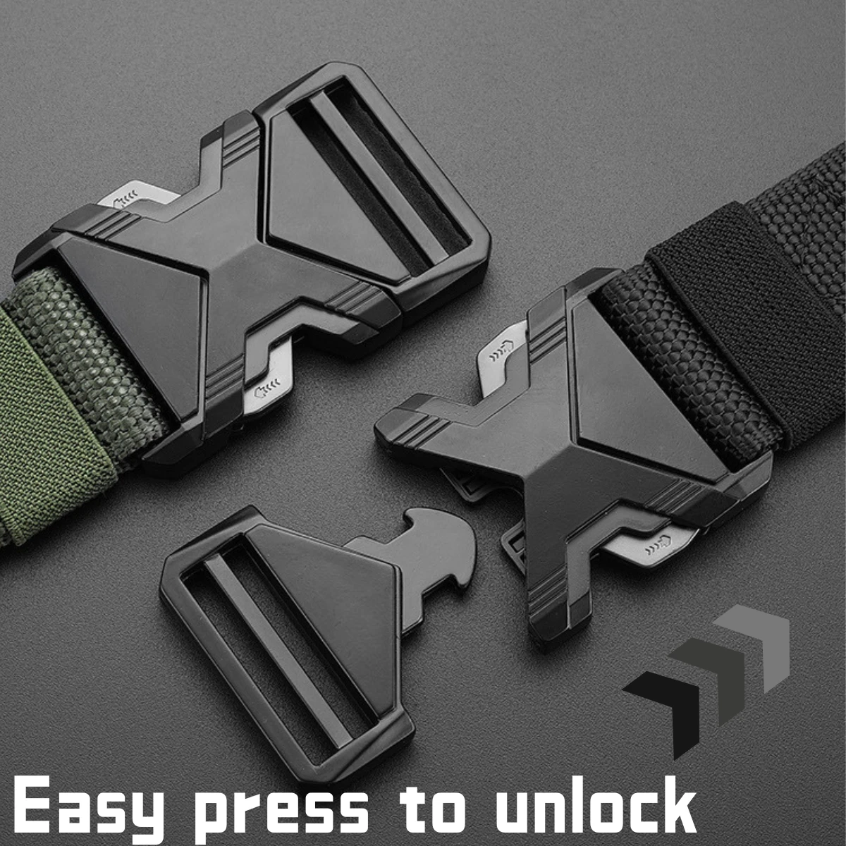 Men's Tactical Belt Men's Nylon Belt Outdoor Quick Release Work Belt Military Training Sports Pant Belt